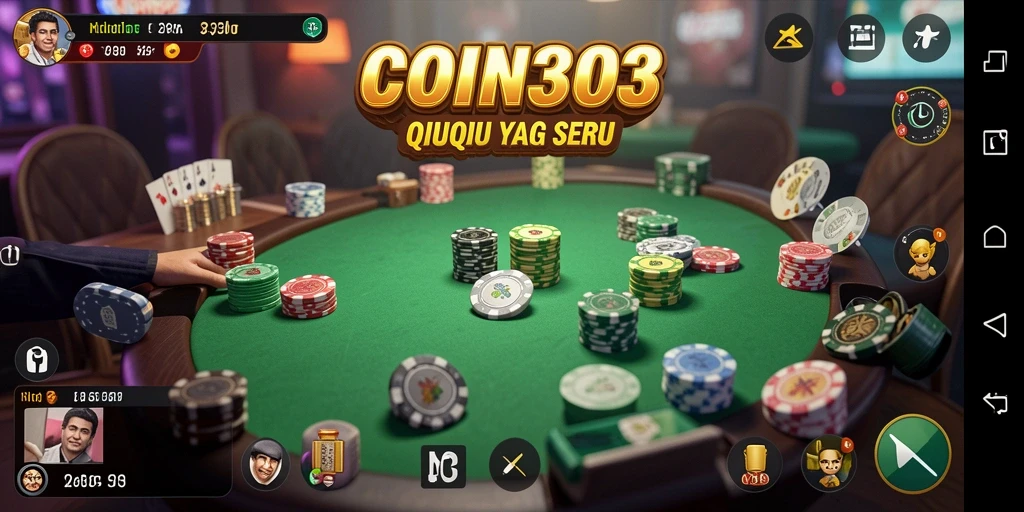 Tampilan gameplay QiuQiu yang menarik dan interaktif di COIN303.