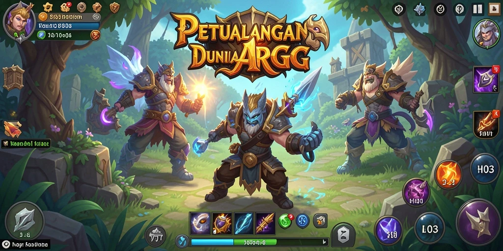 Tangkapan layar H03 menunjukkan pertarungan epik dalam permainan ARPG.