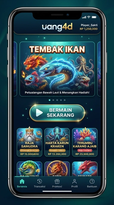 Screenshot aplikasi uang4d dengan katalog lengkap dan teratur.